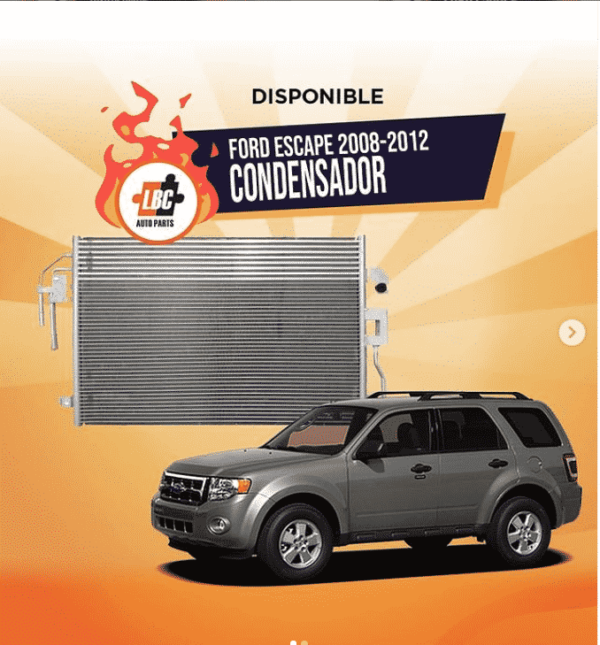 Condensador, Ford Escape 2008-2012