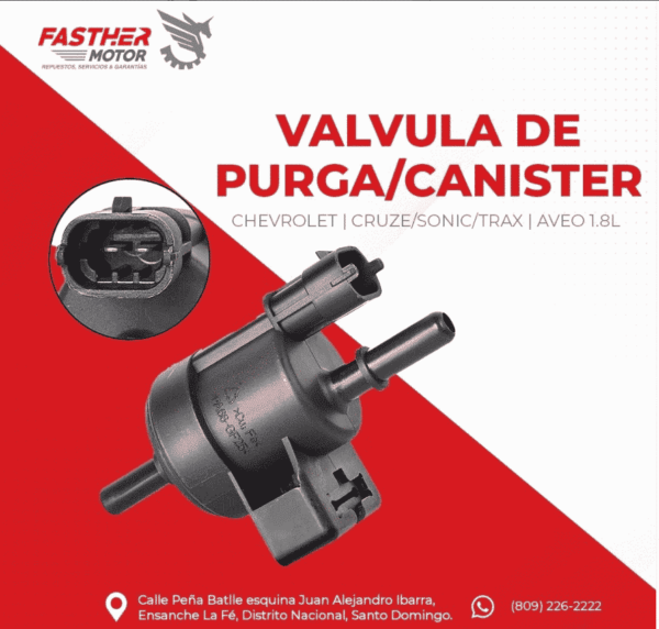 Valvula de Purga Chevrolet Cruze, Sonic, (2011-2018)